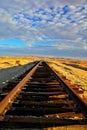 Abandoned Desert Railroad Royalty Free Stock Photo