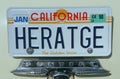 Vanity License Plate - California