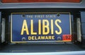 Vanity License Plate - Delaware Royalty Free Stock Photo