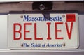 Vanity License Plate - Massachusetts