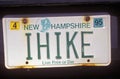 Vanity License Plate - New Hampshire