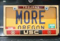 Vanity License Plate - Oregon Royalty Free Stock Photo