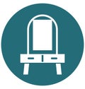 Vanity Table Isolate Vector Icon Editable Royalty Free Stock Photo