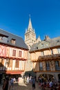 Vannes Brittany France. Saint Pierre Cathedral in Henry IV square