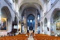 Vannes Brittany France. Saint Pierre Cathedral in Henry IV square