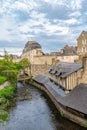 Vannes, old wash house in the ramparts garden Royalty Free Stock Photo