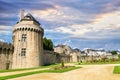 Vannes, the ramparts garden Royalty Free Stock Photo