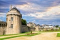 Vannes, the ramparts garden Royalty Free Stock Photo