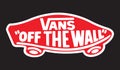 Vans of The Wall shoes logo Royalty Free Stock Photo