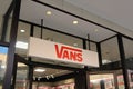 VANS shop entrance sign