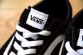 Vans skate trainers - popular branch or sports sneaker, especially with skateboarders and alternative individuals. Royalty Free Stock Photo