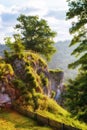 Vantage point of Burg Falkenstein above the Brenz river