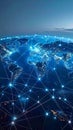 Global Digital Network Connecting the World Royalty Free Stock Photo