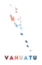 Vanuatu map.