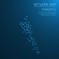 Vanuatu network map.