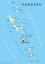 Vanuatu Political Map