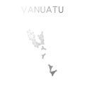 Vanuatu polygonal vector map.