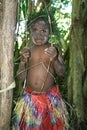 Vanuatu tribal village boy