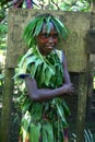 Vanuatu tribal village girl