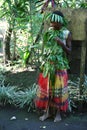 Vanuatu tribal village girl Royalty Free Stock Photo