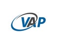 VAP initial letter logo design, vector template Royalty Free Stock Photo