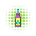 Vape juice bottle icon, comics style Royalty Free Stock Photo