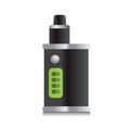 Vape Liquid Electronic Cigarette with battery indicator display realistic illustration Royalty Free Stock Photo