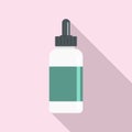 Vape liquid reserve icon, flat style