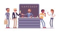 Vape shop business store Royalty Free Stock Photo