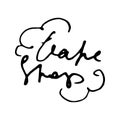 Vape Shop. Grunge design element for sign, show-window, flyer, banner, poster