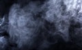 Vape Smoke on Black Background