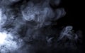 Vape Smoke on Black Background