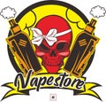 vape store sign skull 1