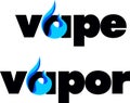 Vape, vapor bar logo