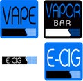 Vape, vapor bar logo