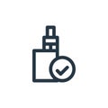 vaper icon vector from quit smoking concept. Thin line illustration of vaper editable stroke. vaper linear sign for use on web and Royalty Free Stock Photo