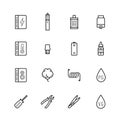 Vaping Devices and Accessories Icon Set