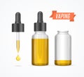 Vaping E-liquid Bottle, Vector Royalty Free Stock Photo