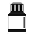 Vaping liquid bottle icon, simple style