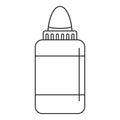 Vaping liquid icon, outline style