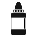 Vaping liquid icon, simple style