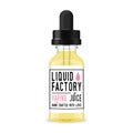 Vaping liquid juice glass bottle