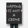 Vaping is not a crime