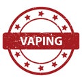 Vaping stamp Royalty Free Stock Photo