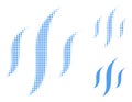 Vapor Halftone Dotted Icon Royalty Free Stock Photo