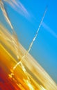 Vapor trail Royalty Free Stock Photo