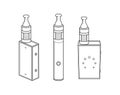 Vaporizer cigarette icons