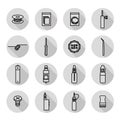 Vaporizer icon set