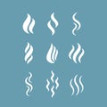 Vapour smoke vector icon