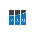 VAQ letter logo design on WHITE background. VAQ creative initials letter logo concept. VAQ letter design